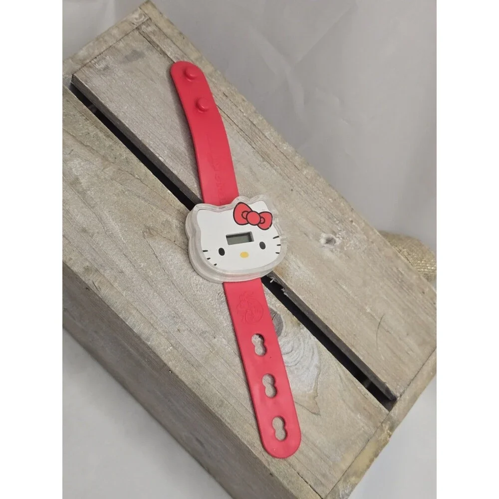 2010 Hello Kitty 50th Anniversary McDonald’s Digital Wristwatch Red Need Battery